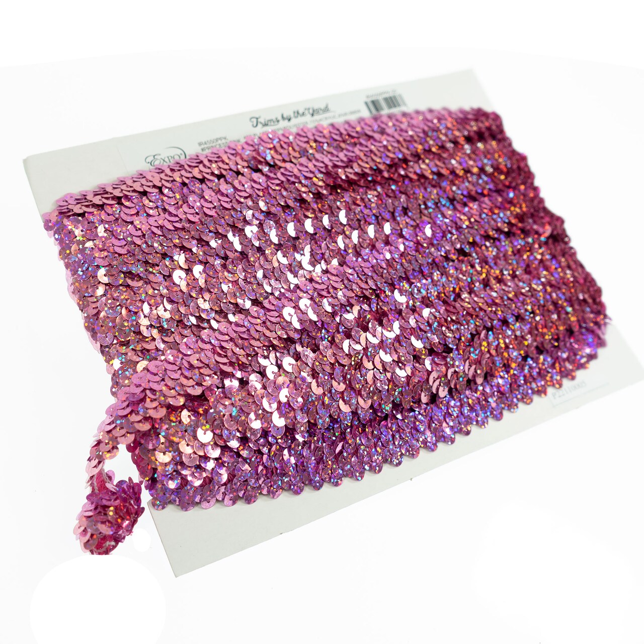 20 yards of 2 Row 7/8" Starlight Hologram Stretch Sequin Trim | 20 yard cut